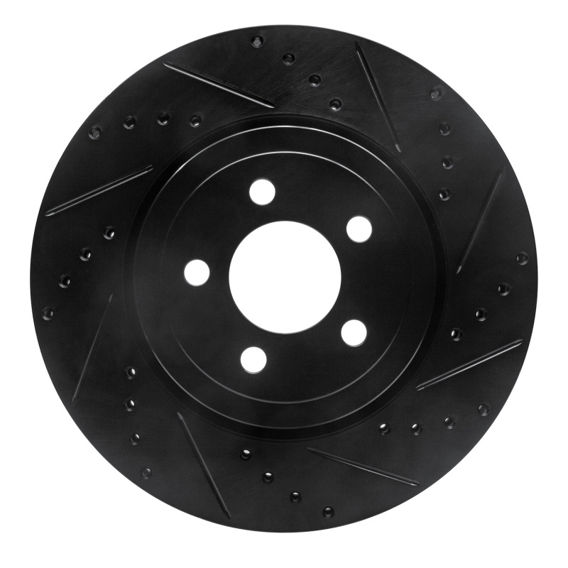 Chrysler 300 Brake Rotor (1) - Front Right - R1 Concepts - Drilled & Slotted - Black - `05-`23 Chrysler 300 Brake Rotor (1) - Front Right - R1 Concepts - Drilled & Slotted - Black - `05-`23